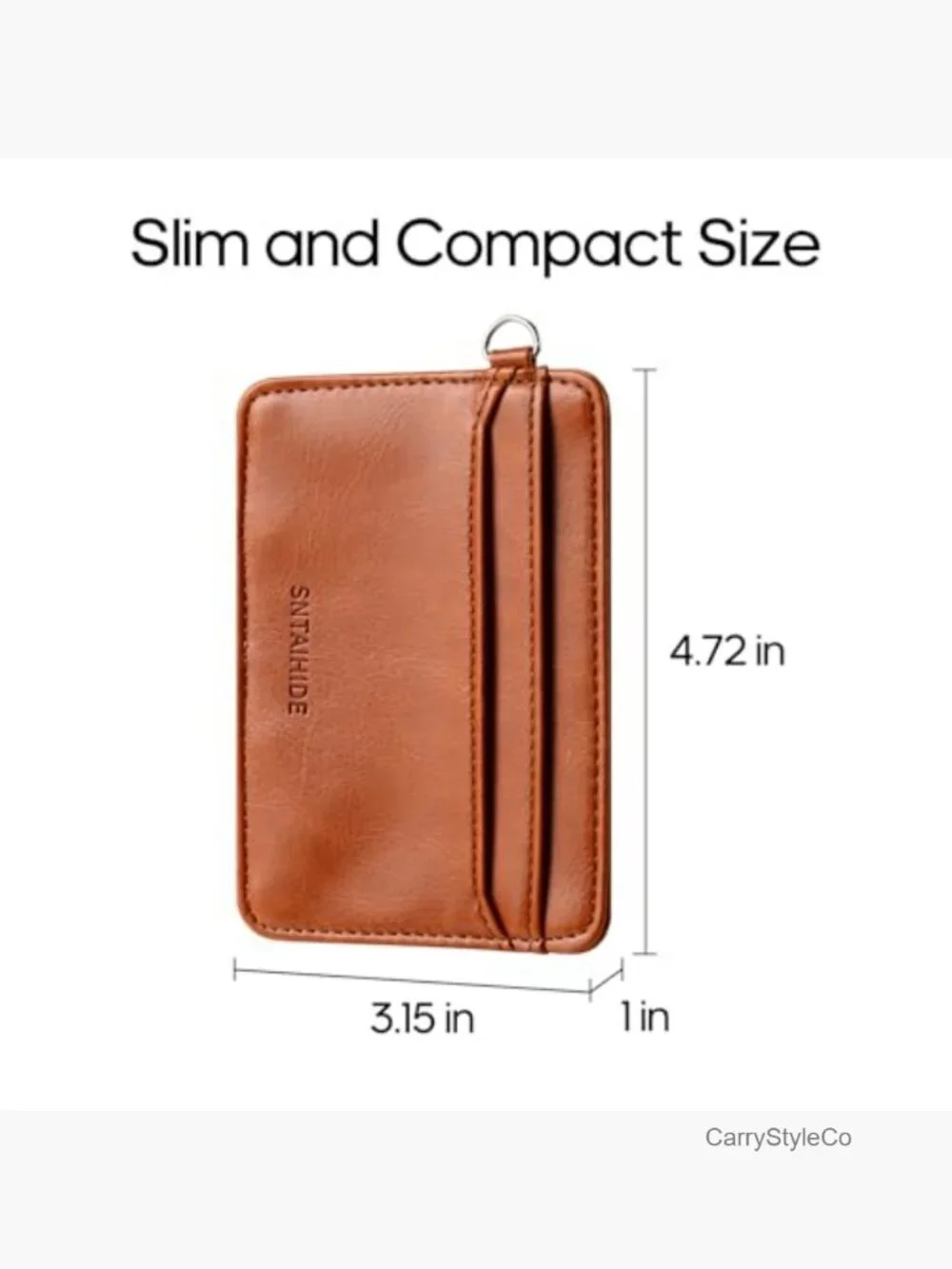 RFID Blocking Wristlet Wallet with Card Slots and Key Ring